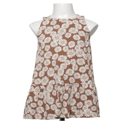 Klänning (Brun, Vit, Gul) från Lindex Kids Bomull