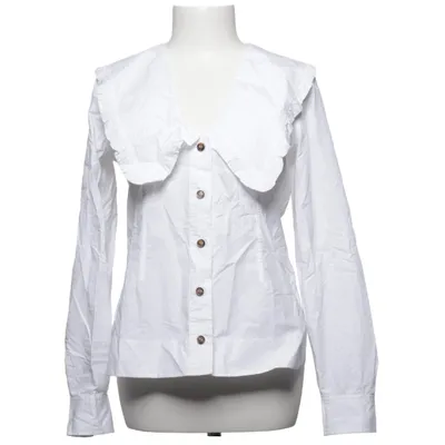 Blouse (White) from Ganni Organic cotton