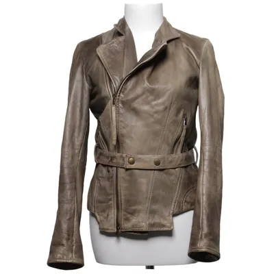 Bikerjack (Grijs) van Adele Fado Leer, Polyester