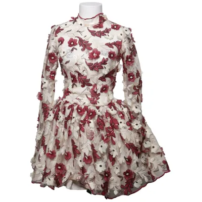 Robe (Rouge, Beige, Blanc) de Just Unique Élasthane, Polyester
