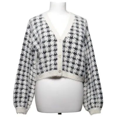 Cardigan (Zwart, Wit) van NA-KD Acryl, Polyamide, Polyester