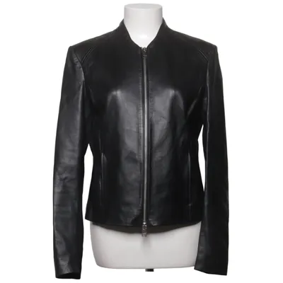 Leren jack (Zwart) van Arma Elastaan, Polyester, Viscose