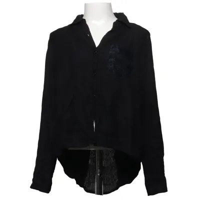 Shirt (Black) from Uniq Young Nylon, Viscose