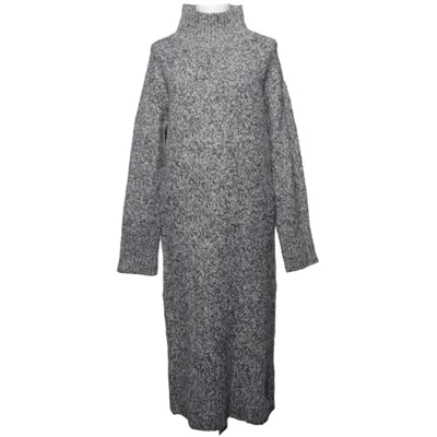 Robe à col roulé (Gris, Blanc) de Cubus Polyester recyclé, Laine