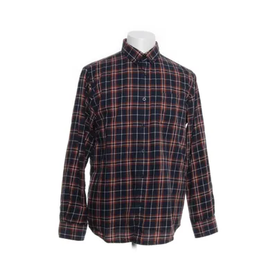 Buttondown-skjorta (Vit, Blå, Orange) från Strömberg Bomull
