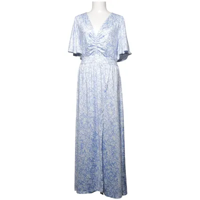 Maxi dress (Blue, White) from Ellos Elastane, Polyester