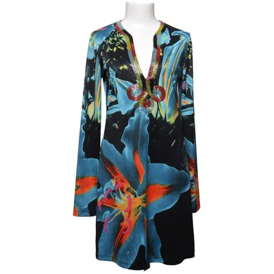 Jurk (Zwart, Blauw, Meerkleurig) van Amor & Psyche Polyester