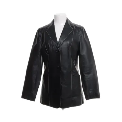 Blazer (Black) from Petroff Polyester, Leather