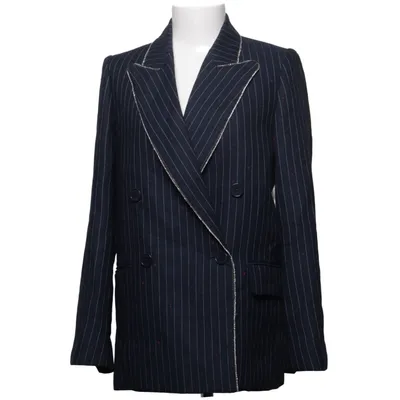 Blazer (Blauw, Wit) van Zadig & Voltaire Acetaat, Polyamide, Polyester, Viscose