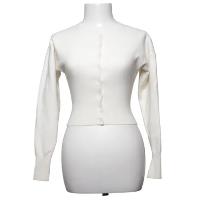 Strickjacke (Weiß) von Aritzia Elasthan, Polyamid, Polyester, Viskose