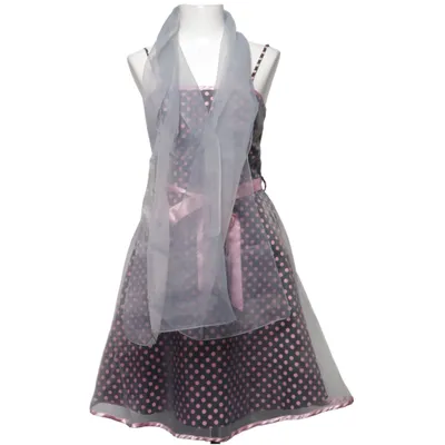 Robe de cocktail (Noir, Rose) de Magic M Polyester, Viscose