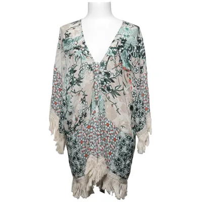 Beach dress (Beige, Green, Multicolored) from Zara Trafaluc Viscose
