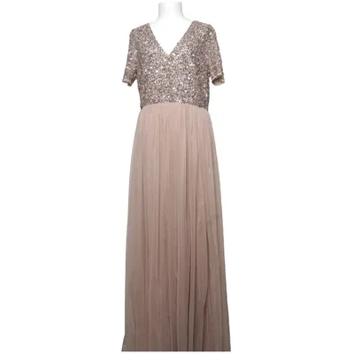 Robe de soirée (Beige) de Maya Deluxe Polyester