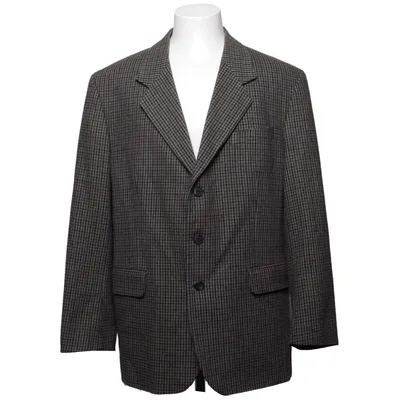 Kavaj (Brun, Grön) från He Man Collection Polyester, Ull