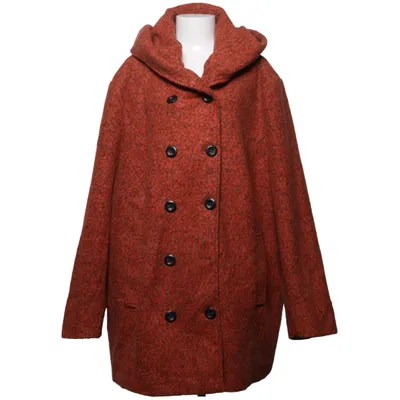 Frakke (Orange, Sort) fra Ulla Popken Akryl, Polyester, Uld