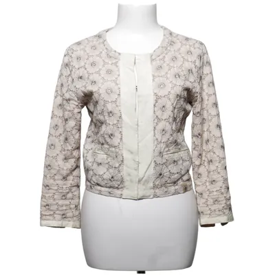 Jacket (Beige, Silver) from 10 Feet Cotton, Viscose