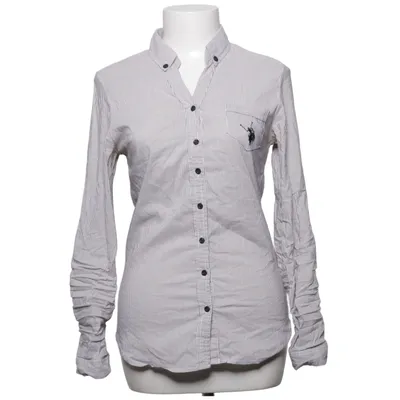 Shirt (Gray, White) from Samdan Cotton, Elastane, Polyester