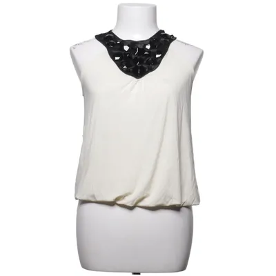 Halterneck top (Beige, Sort) fra Mango Suit Acetat, Elastan, Polyamid