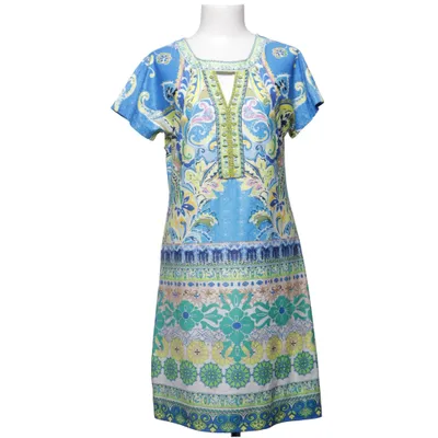 Robe (Bleu, Multicolore) de Malvin Women Élasthane, Polyester