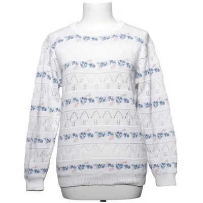 Sweater (Hvid, Blå, Flerfarvet) Akryl, Bomuld