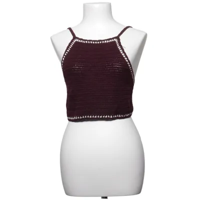 Crop top (Purple, White) from Pull & Bear