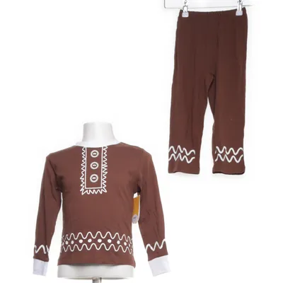 Fancy dress (Brown, White) from Softer Days Cotton