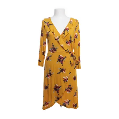 Slå-om-kjole (Gul, Flerfarvet) fra Gina Tricot Elastan, Viscose