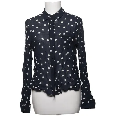 Blouse (Bleu, Blanc) de Ganni Viscose