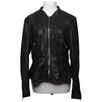 Leather jacket (Black) from Milk Copenhagen Leather, Polyester
