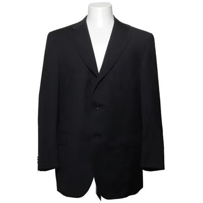 Blazer (Gray) from Raffaele Caruso Cupro, Wool