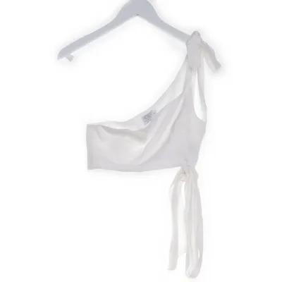Halter neck top (White) from The Fashion Fraction x NA-KD Viscose, Polyamide
