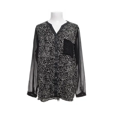 Blouse (Black, White) from Pause Café Polyester, Polyurethane, Viscose