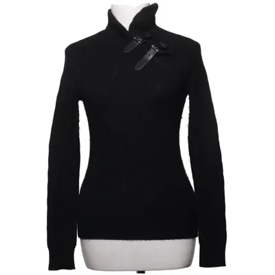 Sweater (Black) from Ralph Lauren Cashmere, Leather