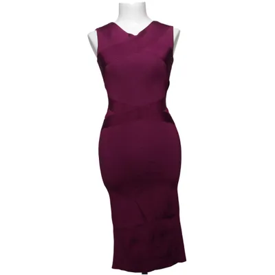 Dress (Purple) from Karen Millen Elastane, Polyamide, Viscose