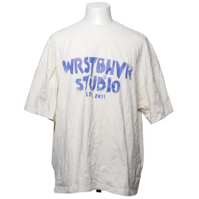 T-shirt (Beige, Blå) fra WRSTBHVR Bomuld