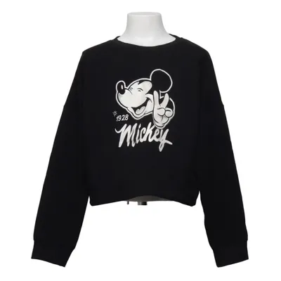 Sweatshirt (Noir) de Disney Mickey Mouse Coton, Élasthane