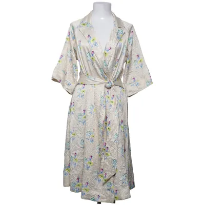 Wikkeljurk (Beige, Meerkleurig) van Ganni Elastaan, Gerecycled polyester