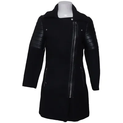 Manteau (Noir) de Tindra Polyester, Polyuréthane, Viscose, Laine