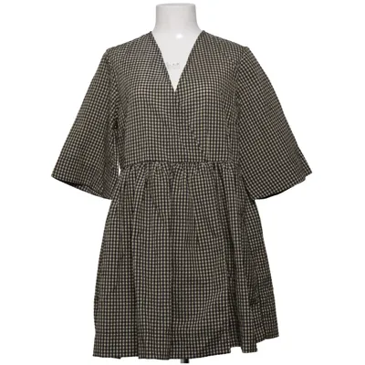 Klänning (Svart, Beige) från Ganni Ekologisk bomull, Polyamid, Återvunnen polyester