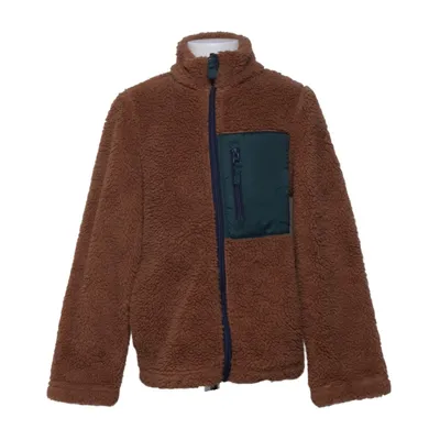Fleece jacket (Brown, Green, Blue) from Pepperts Recycled polyester