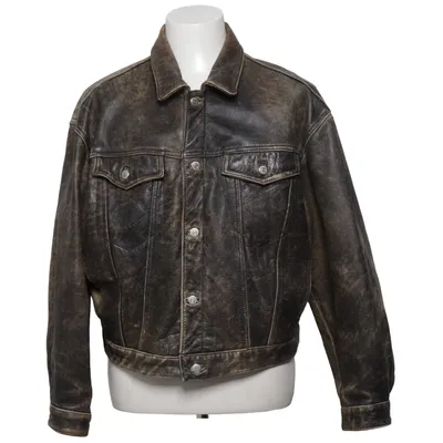 Leather jacket (Brown, Black) from Crocker