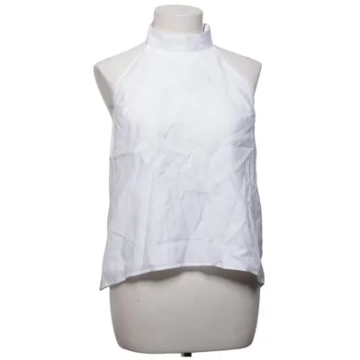 Halterneck top (Hvid) fra For Love & Lemons Linned, Polyester, Tencel, Viscose