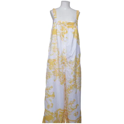 Dungarees (Yellow, White) from Adoore Polyester