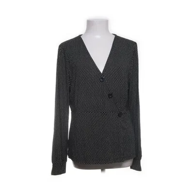 Wrap blouse (Black, White) from Flash Woman Viscose, Elastane