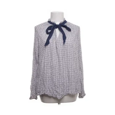 Strikblouse (Wit, Lila) van Promod Viscose