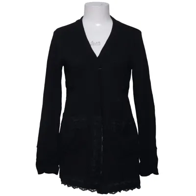 Cardigan (Noir) de Morphe Cachemire, Polyamide, Fourrure de lapin, Laine