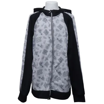 Capuchon sweater (Zwart, Grijs) van Fortnite
