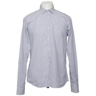 Shirt (Blue, White) from Aglini Cotton