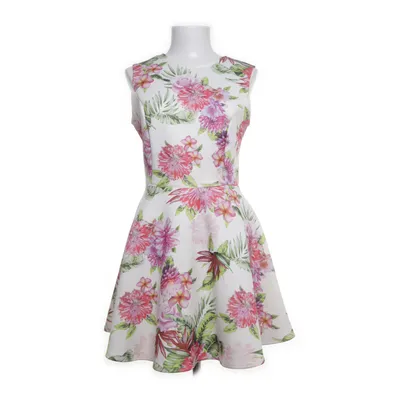 Dress (White, Multicolored) from NLY One Elastane, Polyester