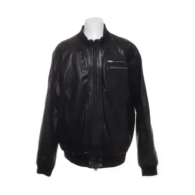 Veste en cuir (Noir) de Tailor & Son Coton, Cuir, Polyester